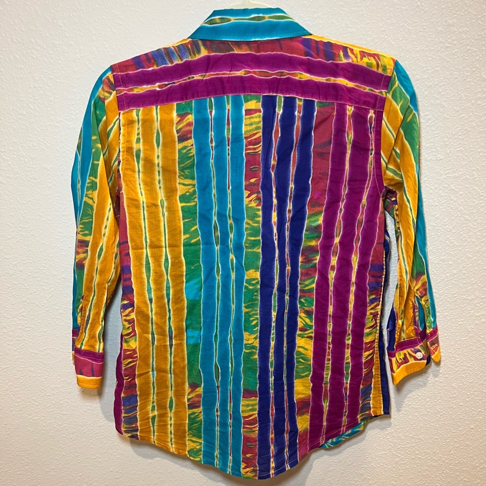 Lauren Ralph Lauren Petite PS Multi Color Women Shirt - Picture 8 of 16